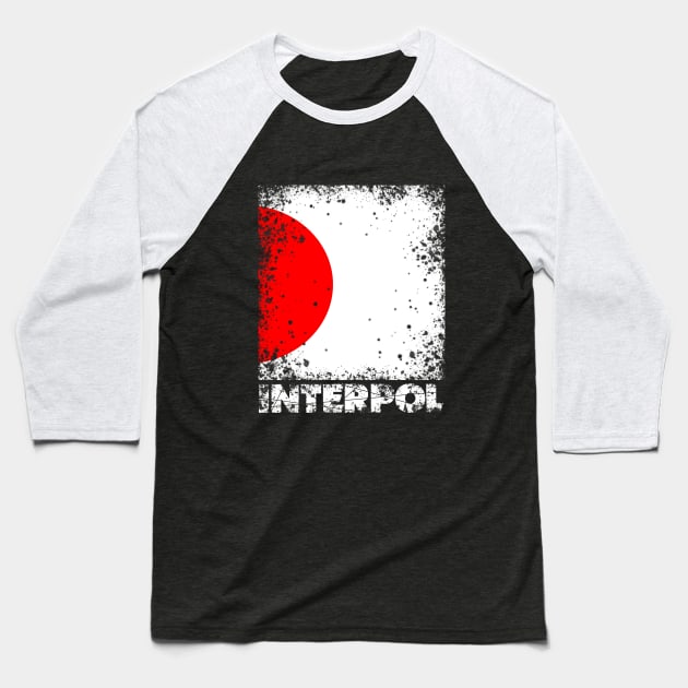 Interpol retro Baseball T-Shirt by Vatar